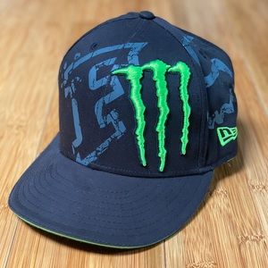 Monster Energy New Era Fitted 7 1/4 Hat Ricky Carmichael #4 Racing FOX